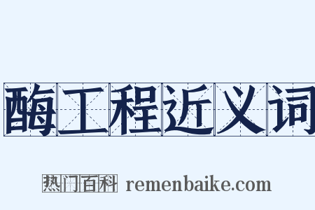 酶工程近义词是什么意思的图片